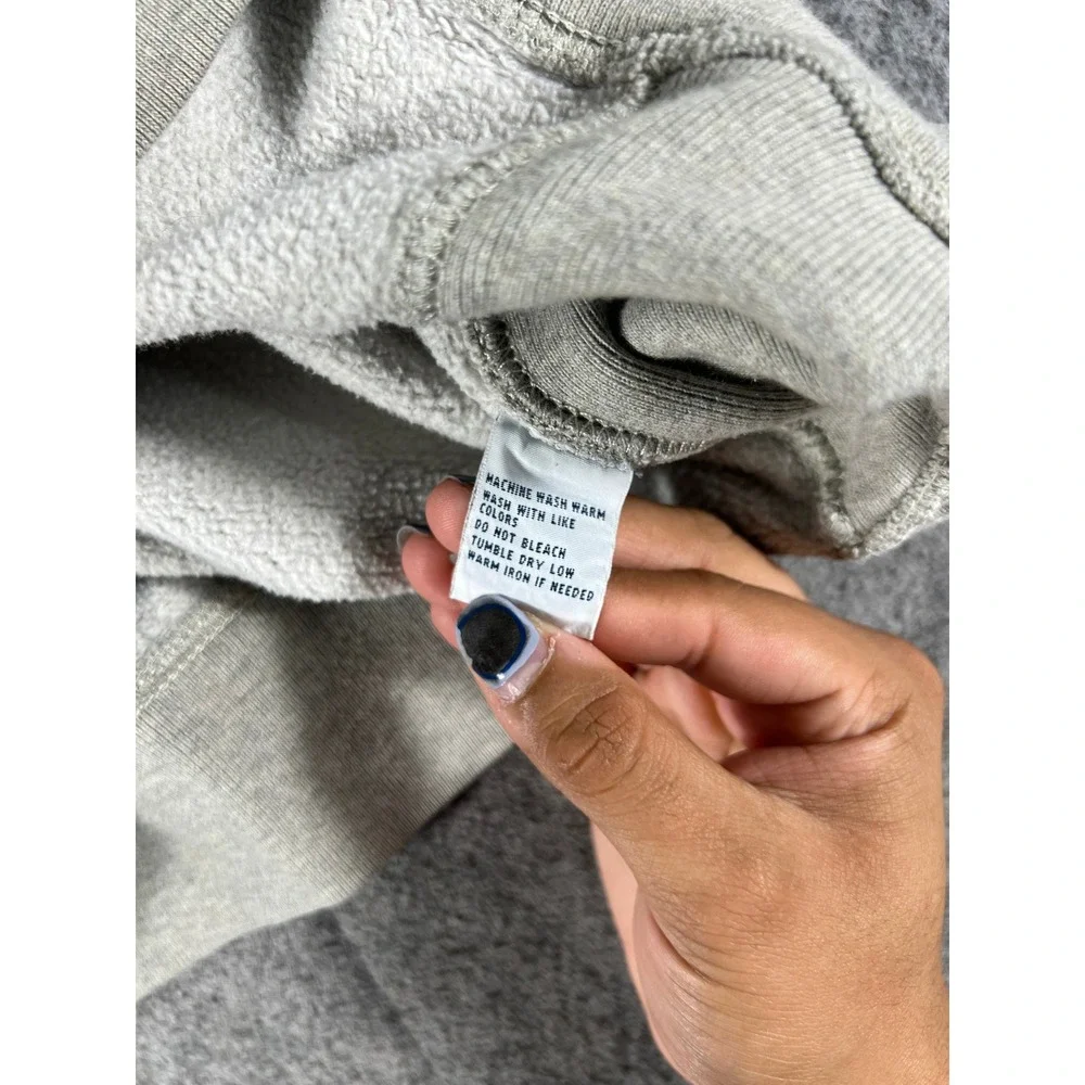 Polo Ralph Lauren Sweatshirt Men M Gray Pony Fleece Pullover Crewneck Minimalist